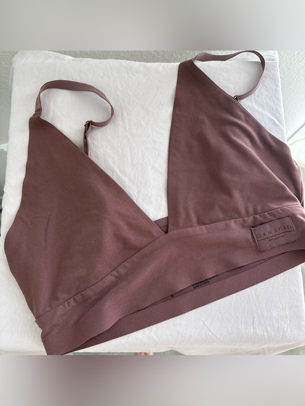 Danskin Mauve Brown Triangle Bralette